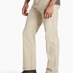 New Luck Brand 363 Straight Jeans in Khaki 40x32